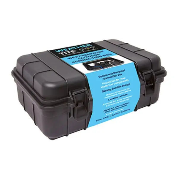 Premier IP54 防水防塵 屋外用電気ケース 電気ボックス 黒