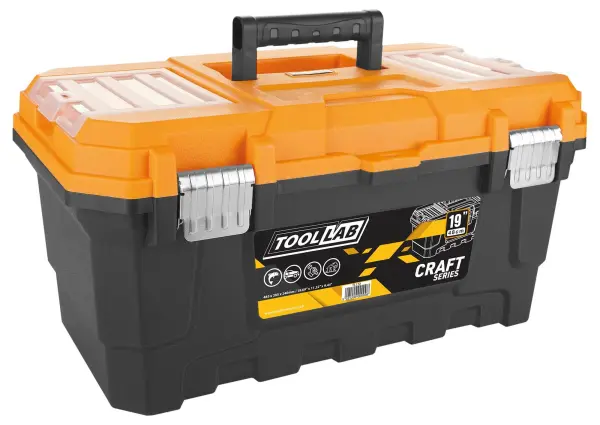 TOOL LAB Pro Master Tool Storage Box 19 Inch with Tray