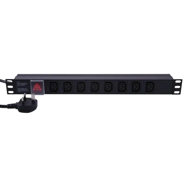 POWERCOOL Rack Mount PDU, 8 Gang, IEC C13, 1U, Horizontal