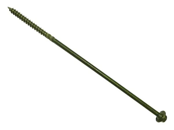 ForgeFix 木材固定用ネジ グリーン処理済み 6.3 x 250mm 20本入