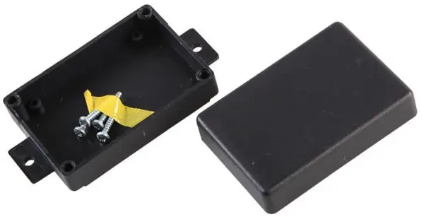 케이모 블랙 ABS 보관함 (마운팅 러그 포함, 72x50x28mm)