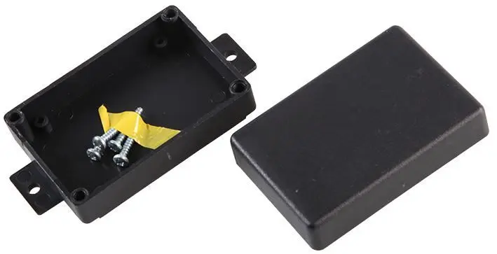 KEMO Zwart ABS-behuizing met montagebeugels (72x50x28mm)