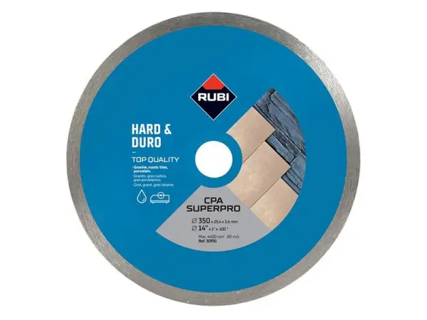 RUBI CPA350 Continuous Rim Diamond Blade, 350mm