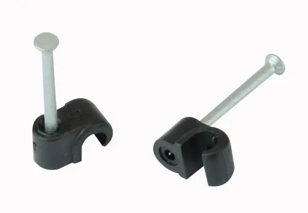 UNIFIX Ronde Kabelclips 5,0mm, Zwart, Verpakking van 100
