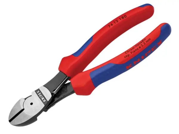 Knipex Alicates de Corte Diagonal de Alta Palanca con Muelle, 180mm