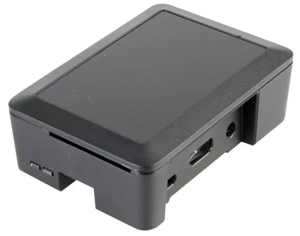 CYNTECH Raspberry Pi 3 Case in Black for Pi 3B/2B/B+