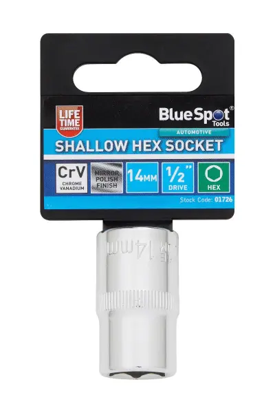 Blue Spot Soket Hex Cetek 14mm, 1/2 Inci Drive