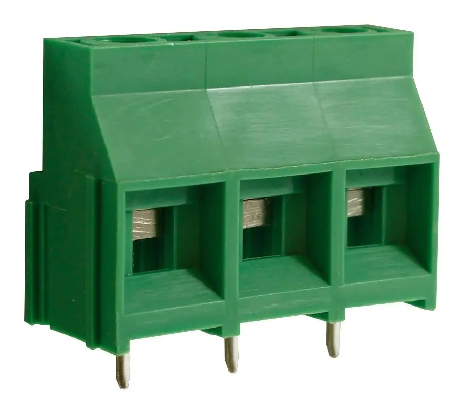 CAMDENBOSS 3-Pole High Power Rising Clamp Terminal Block, 9.5mm, 30A