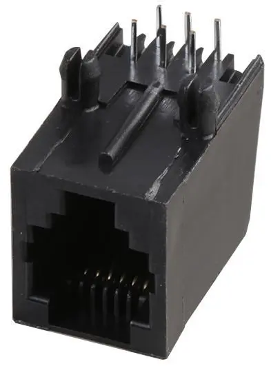 MBS CONNECT RJソケット 6P6C アンシールデッド ライトアングル