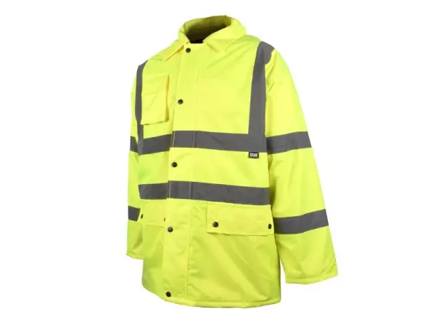 Veste haute visibilité imperméable Scan pour autoroute - Jaune, Taille M (104cm
