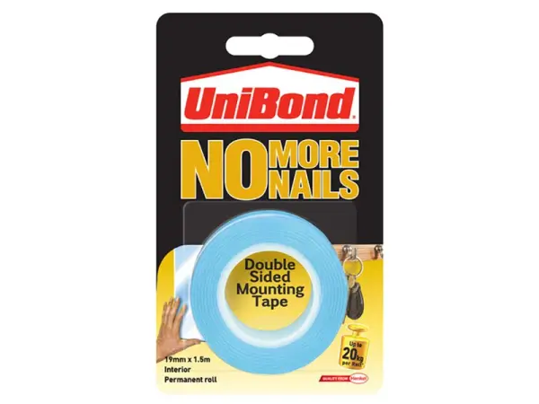 UniBond No More Nails Binnenshuis Montageband 19mm x 1,5m