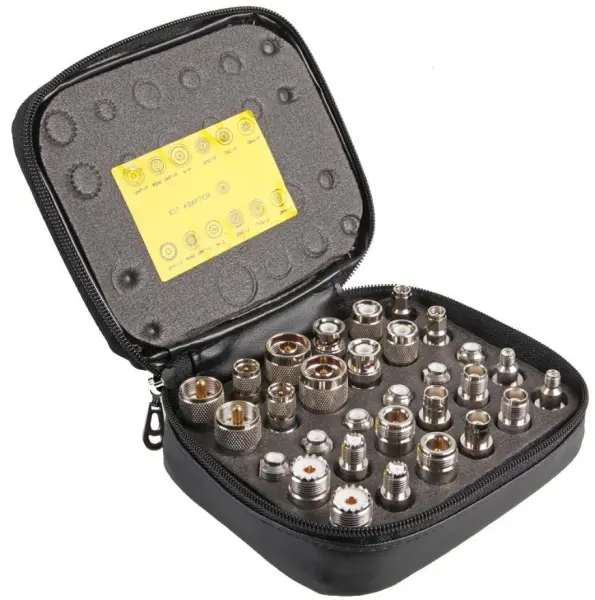 MULTICOMP PRO Kit Adattatori RF, 30 Pezzi, Nichelati e Dorati