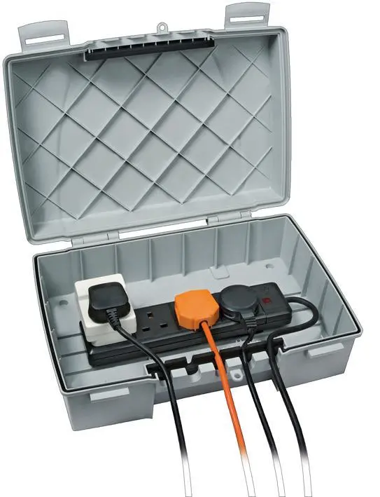 Caixa de Tomadas TIMEGUARD IP55 4 Vias 13A para Exterior