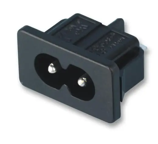 MULTICOMP IEC C8 Inlet, 2.5A, 250VAC, Solder Tag, PCB Mount