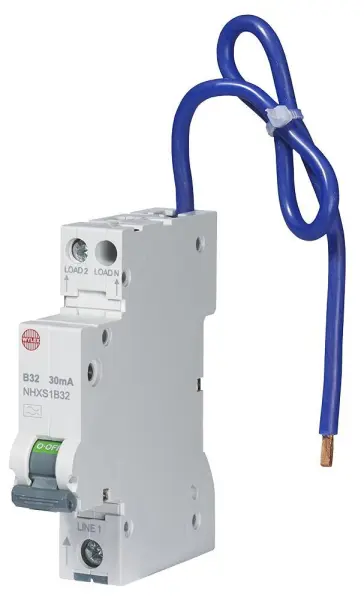 Wylex - Disjoncteur différentiel 32A, 30mA, Courbe B, 1 module