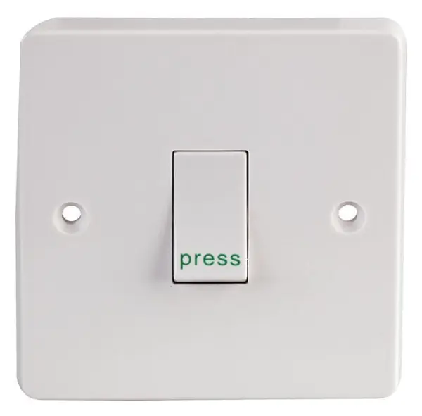 CRABTREE Interruttore Retrattile 1 Gang 2 Vie SP, Bianco