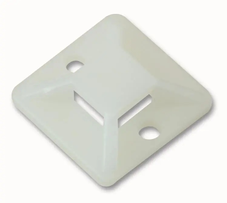 PRO POWER Cable Tie Base, Nylon, 19x19mm, Pack of 10