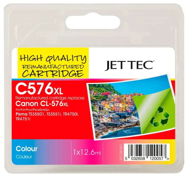 JET TEC Remanufactured High Yield Colour Canon Cartridge