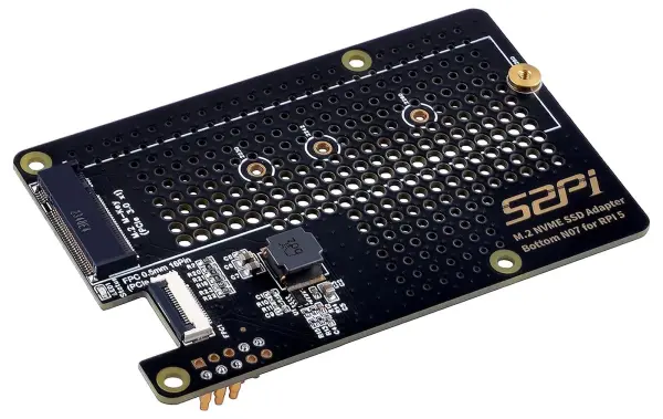 N07 M.2 NVMe Bottom Extension Adaptor for Raspberry Pi 5