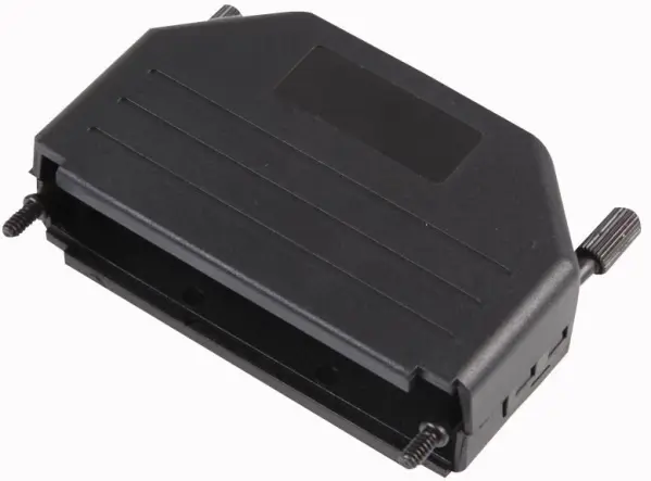 MH CONNECTORS D-sub Hood, Nylon, Top Entry, 50 Way, Black