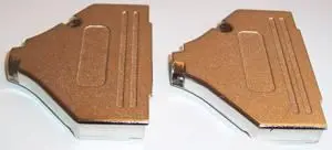 MH CONNECTORS 다이캐스트 37-웨이 D-Sub 백쉘 후드, 180° 케이블 출구