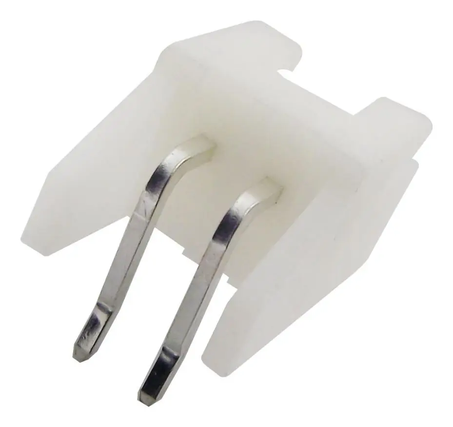 JST XH Conector de Ângulo Reto com Revestimento, 2 Vias, Passo de 2,5mm