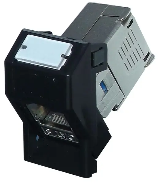TUK - Cat8 RJ45 6C 插座 (黑色)