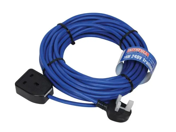 Faithfull 13A Heavy-Duty Trailing Lead with 1.5mm Cable 14m