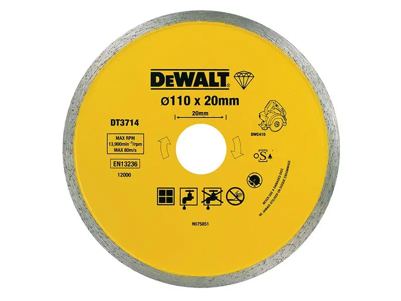 DEWALT Diamant-Fliesenschneider DT3714, 110 x 20mm