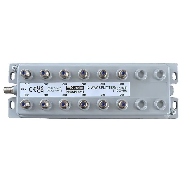 Blake UK PROSPL 12-Way Aerial Splitter, F-Type