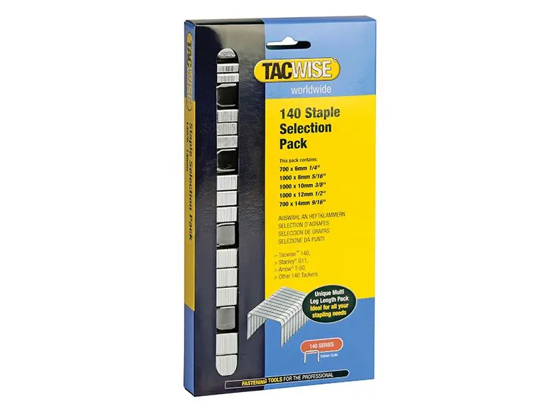 Tacwise 140 Heavy-Duty Staples, Type T50 G, Pack of 4400