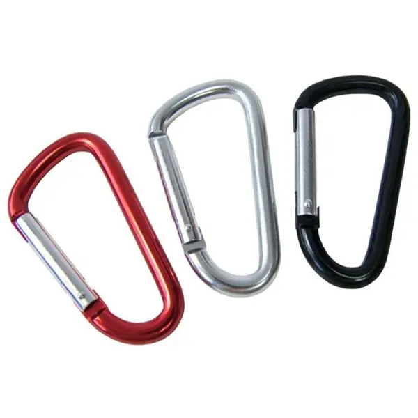 Amtech Carabiner Snap Hook Set, Aluminium, 3 Pack