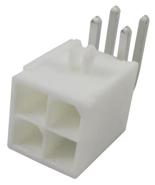MOLEX Mini-Fit Jr. PCB Header, Right Angle, 4-Way, 4.2mm Pitch