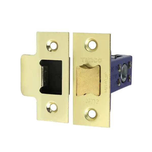 Timco Architectural Tubular Latch - Electro Brass & Satin Nickel, 64/45mm
