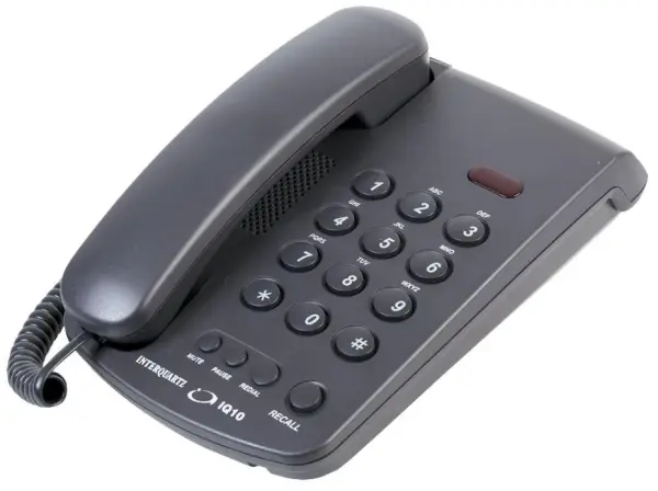 INTERQUARTZ Voyager IQ10 アナログオフィス電話 ブラック