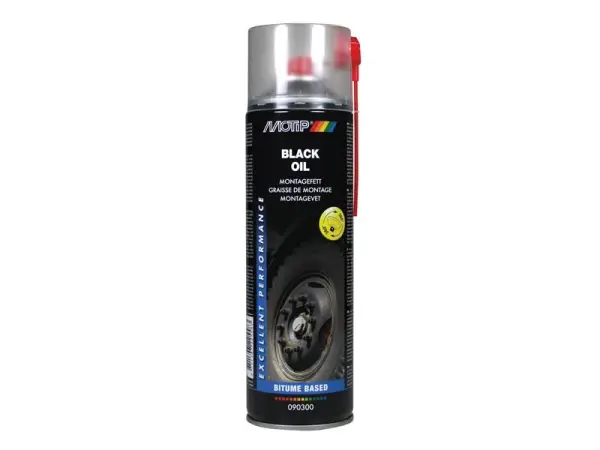 MOTIP Pro Black Oil Spray 500ml, Anti-Rust Lubricant
