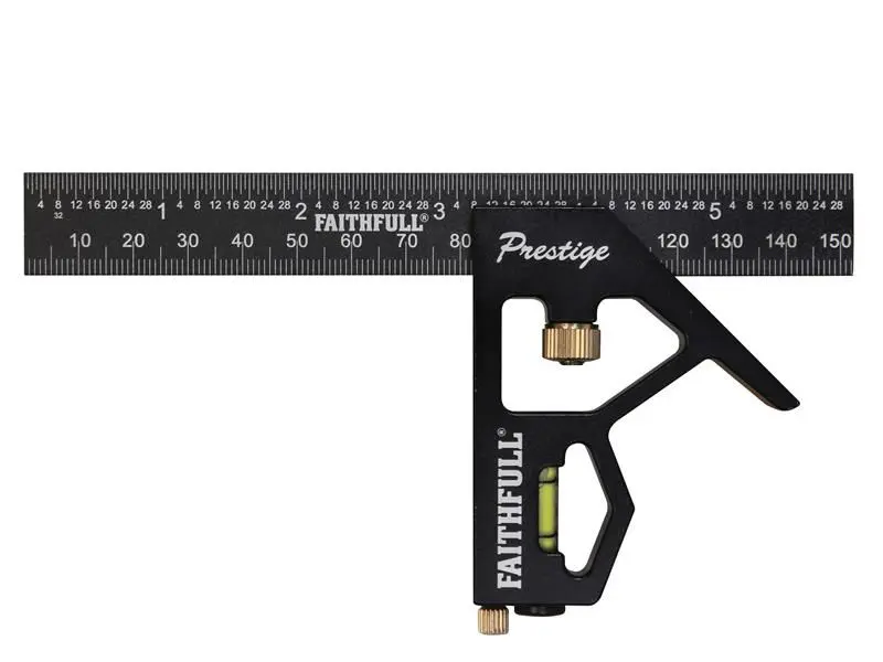Faithfull Prestige Kombinationswinkel aus Aluminium, 150mm (6 Zoll)