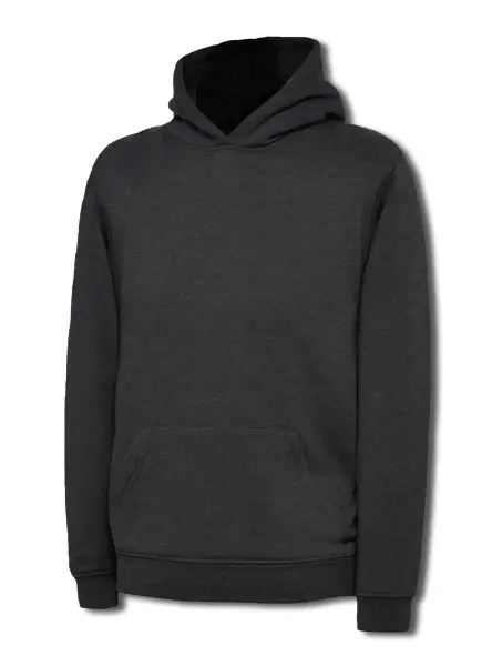 Uneek Kinder Kapuzenpullover - 50% Polyester 50% Baumwolle - Anthrazit - Größe 