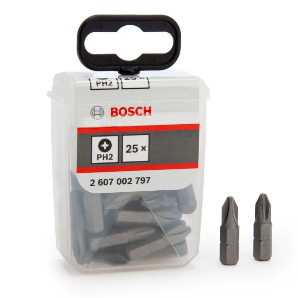 Bosch PH2 Extra Hard Screwdriver Bits (Pack of 25)
