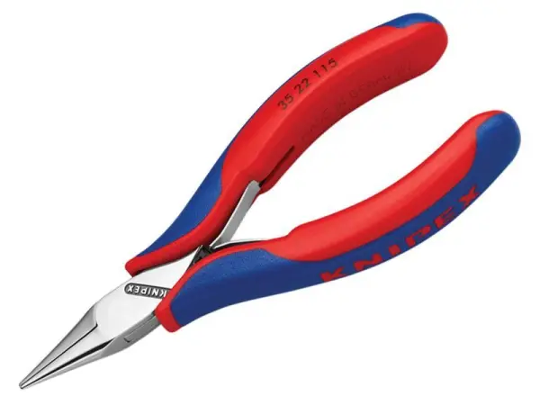 Knipex Half Round Electronics Pliers with Multi-Component Grip, 115mm