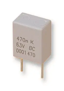 Vishay MKT470 Series Metallized PET Film Capacitor 0.33µF, ±5%, 100V DC, 63V AC
