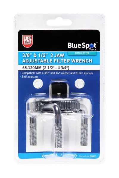 Blue Spot Tools 可调式三爪滤芯扳手 65-120毫米