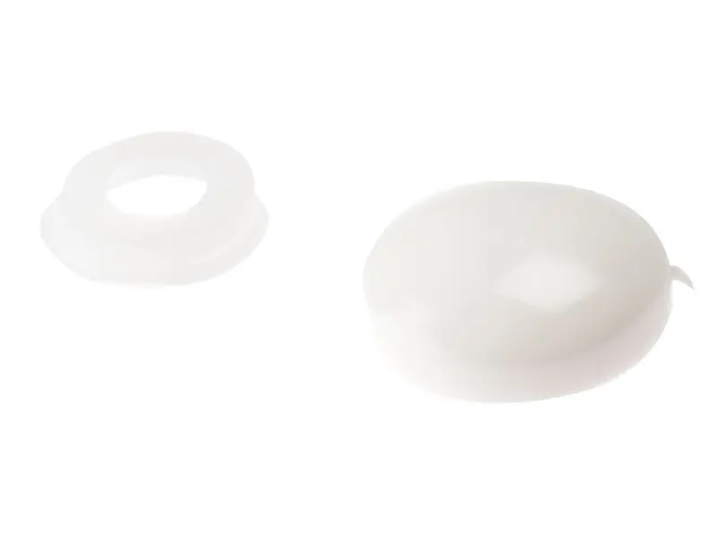 ForgeFix Domed Cover Caps White, No. 6-8, Pack of 25