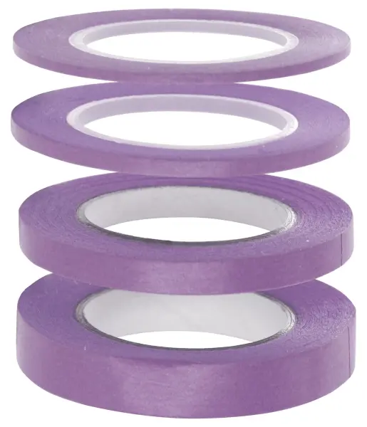 MODELCRAFT Low-Tack Purple Masking Tape Set, 4 Piece