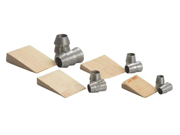 Faithfull Jogo de Cunhas para Martelos (12 Cunhas em Aço e Madeira)