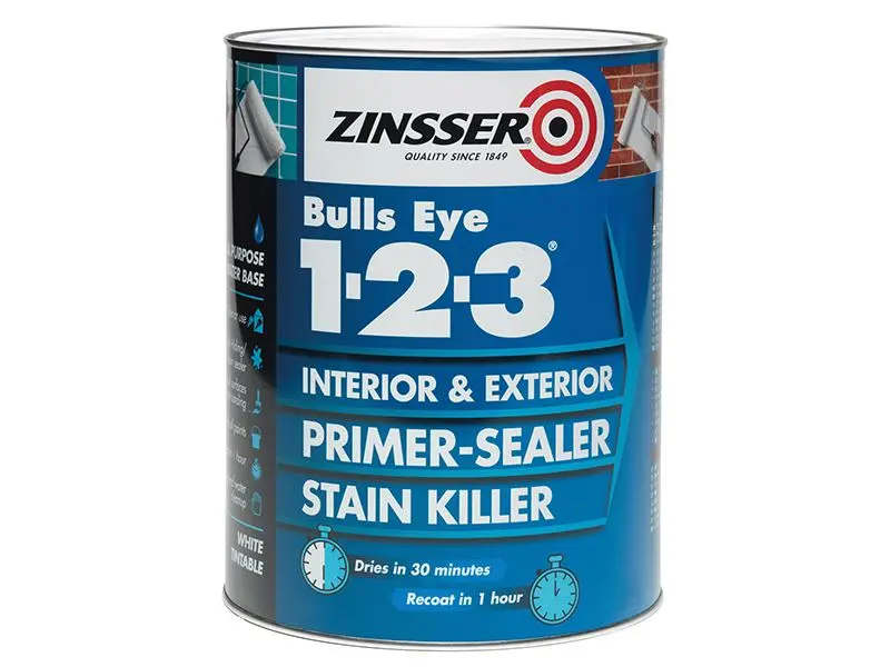 Zinsser Bulls Eye 1-2-3 Primer & Sealer, 1 Litre