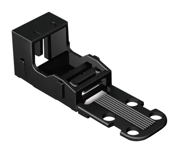 WAGO 221 Series 2-Way Mounting Carrier, 4mm, Black