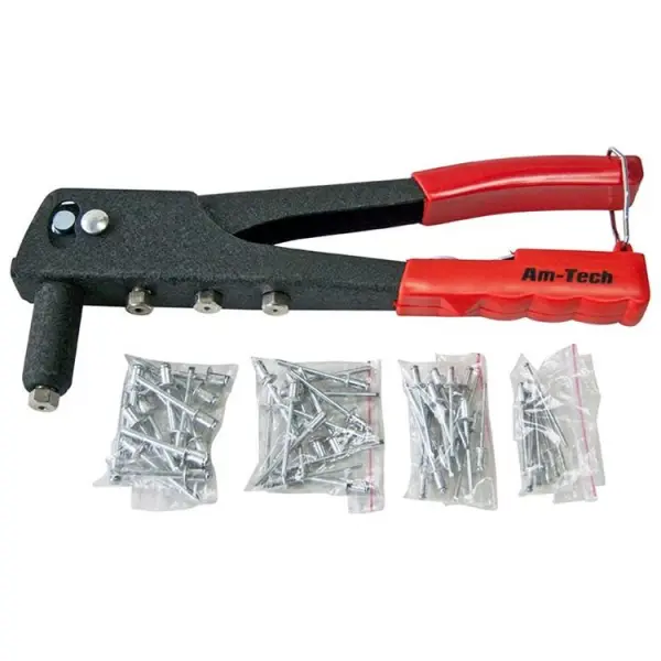 Amtech Rivet Gun with 60 Rivets