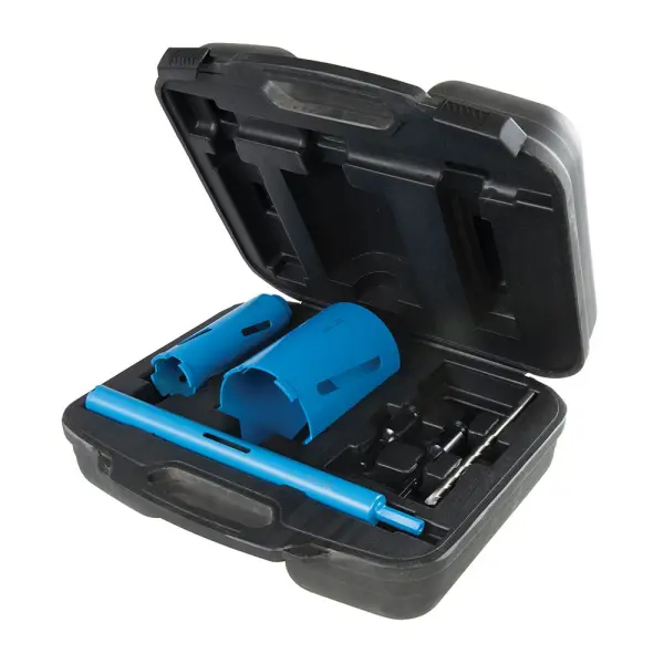 Silverline Diamond Core Drill Kit 3-Size (28, 52 & 107mm)