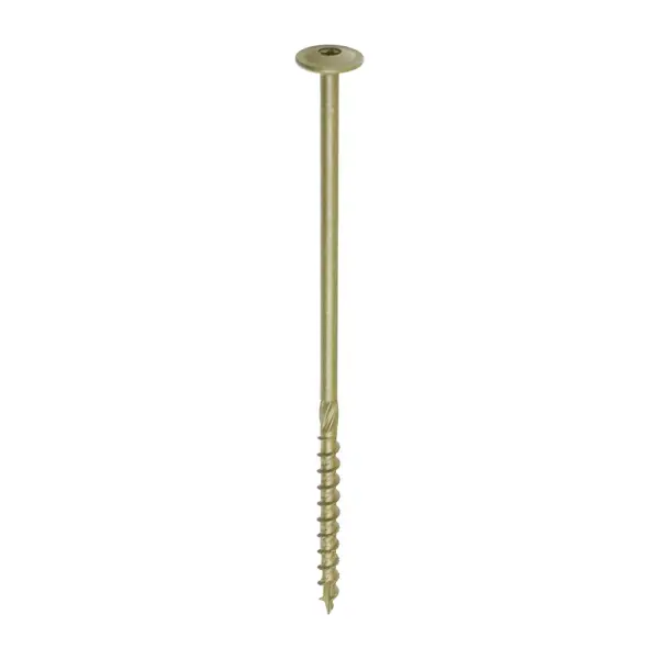 Timco Wafer Head Timber Screws 8.0x200mm, Green Organic (Pack of 50)